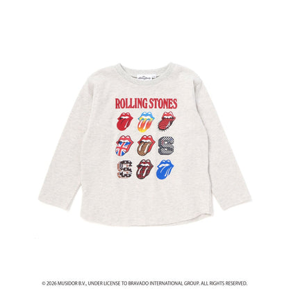 日本童裝 Slap Slip x The Rolling Stones 印花長袖上衣 80-130cm 男童款/女童款 秋季 TOPS 其他品牌童裝