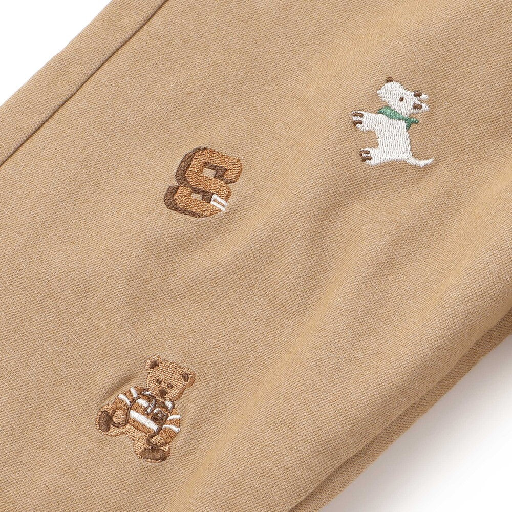 日本童裝  SLAP SLIP 刺繡薄抓毛長褲 80-130cm 男童款 冬季 PANTS
