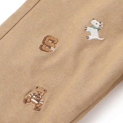 日本童裝  SLAP SLIP 刺繡薄抓毛長褲 80-130cm 男童款 冬季 PANTS