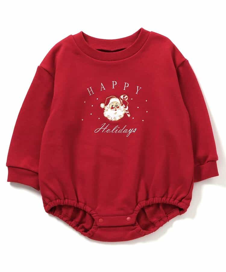 日本童裝 apres les cours 連衣 70-80cm 男童款/女童款 初生嬰兒 冬季 Jumpsuit Christmas 聖誕快樂特輯 聖誕服裝/飾物配件 聖誕紅/新年紅