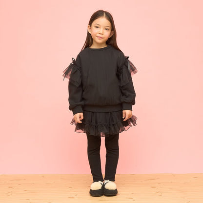 日本童裝 Ly# mine 速乾系列 柔軟薄紗衛衣 100-150cm 女童款 冬季 TOPS