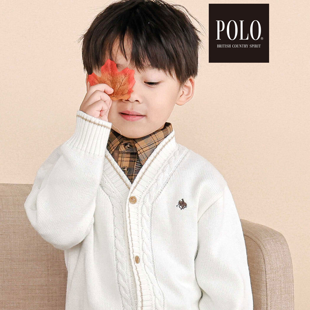日本童裝  SLAP SLIP x POLO BCS 針織外套 80-130cm 男童款 秋季 OUTERWEAR 面試/宴會/表演