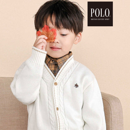 日本童裝  SLAP SLIP x POLO BCS 針織外套 80-130cm 男童款 秋季 OUTERWEAR 面試/宴會/表演