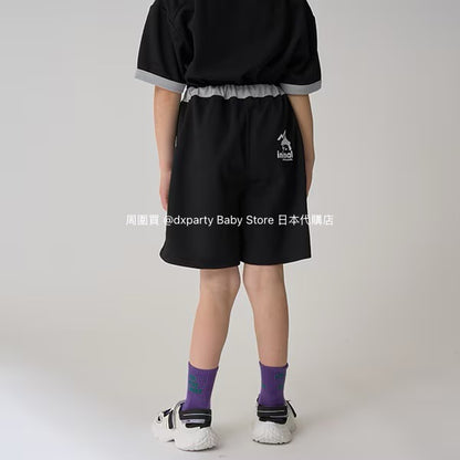 Japanese Kidswear mini#ML Quick-Dry Series Contact Cooling Two-Piece Sports Set (90-140cm) Boys'/Girls' Summer TOPS PANTS 