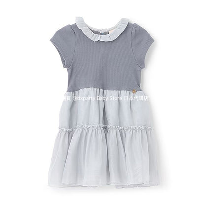 Japanese children's clothing pe#main patchwork dress 80-130cm girls summer dresses 