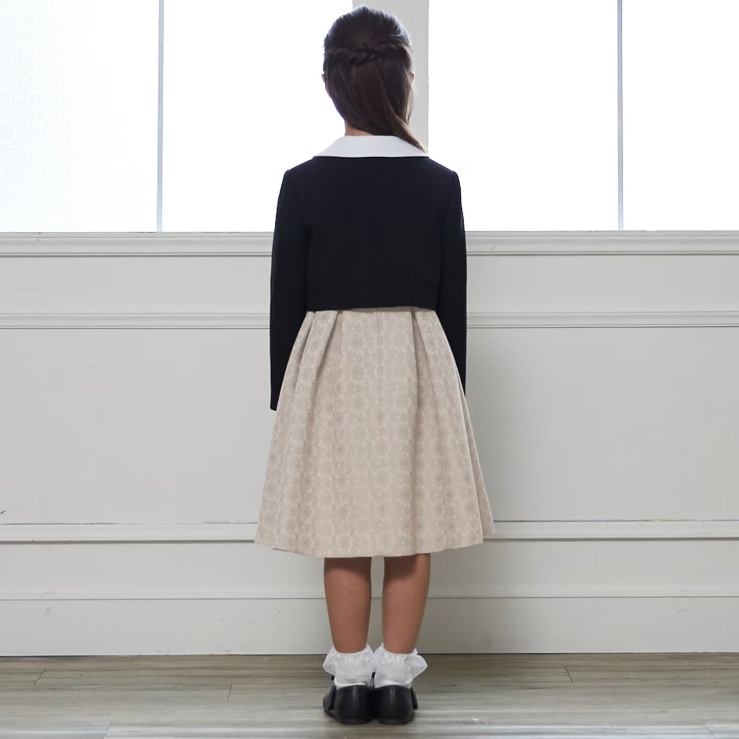 日本童裝 pe#main 禮服兩件套裝 110-130cm 女童款 冬季 OUTERWEAR DRESSES 面試/宴會/表演