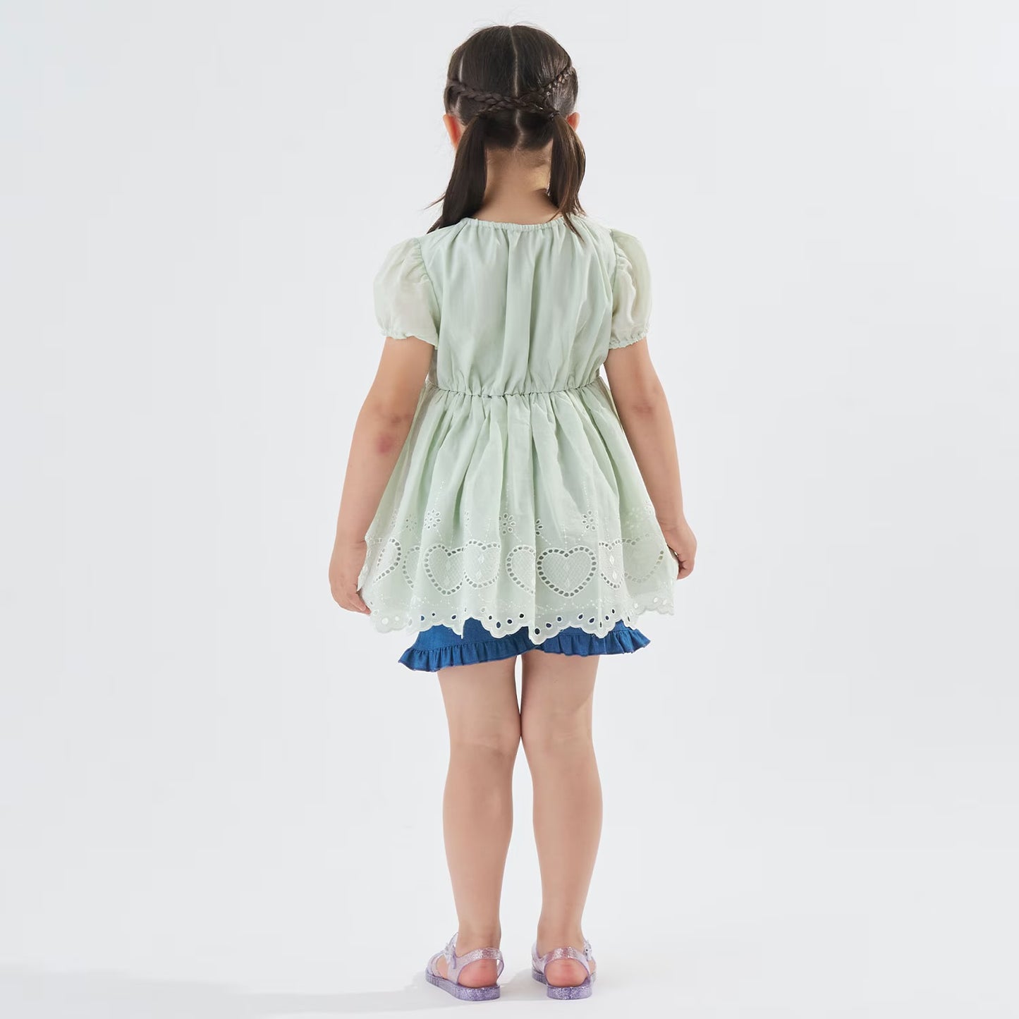 Japanese children's clothing Ly# mine tank top and shorts set 100-150cm girls summer TOPS PANTS 