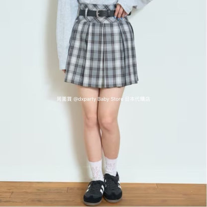 Lovetoxic Checkered Skirt (140-160cm) for Girls (Summer) 
