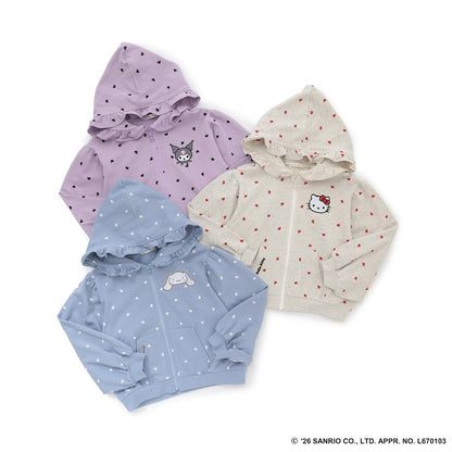 日本童裝 Ly# mine x Sanrio 花邊口袋衛衣外套 90-140cm 女童款 秋季 OUTERWEAR