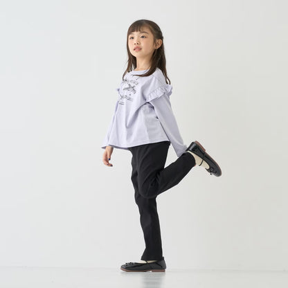 日本童裝 Ly# mine 荷葉邊口袋彈力長褲 100-140cm 女童款 秋季 PANTS