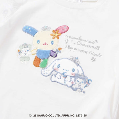 日本童裝 Slap Slip x Sanrio 肩部刺繡荷葉邊長袖上衣 80-130cm 女童款 秋季 TOPS 其他品牌童裝