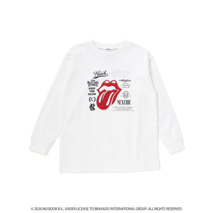 日本童裝 NEXCHIC x The Rolling Stones 植絨印花 110-150cm 男童款/女童款 秋季 TOPS 其他品牌童裝 聖誕紅/新年紅