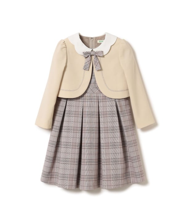 日本童裝 BEAMS mini 禮服兩件套裝 110-130cm 女童款 冬季 OUTERWEAR DRESSES 面試/宴會/表演