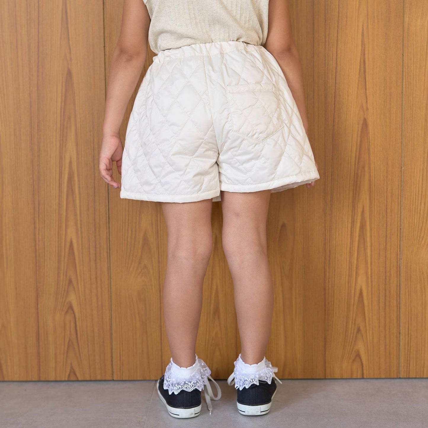 日本童裝 Ly# mine 絎縫夾棉裙褲 100-150cm 女童款 冬季 PANTS