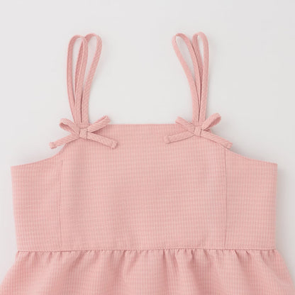 Japanese children's clothing Ly# mine tank top and shorts set 100-150cm girls summer TOPS PANTS 