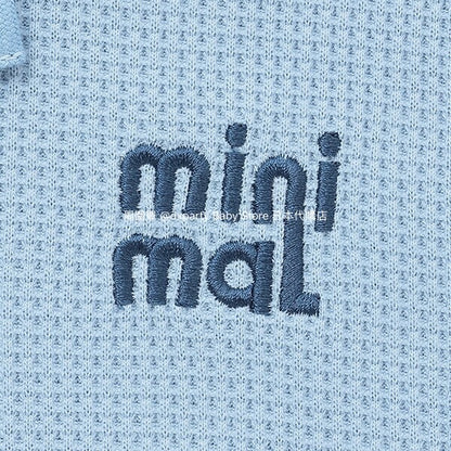 Japanese children's clothing mini#ML waffle hooded top 90-140cm boys/girls summer TOPS 