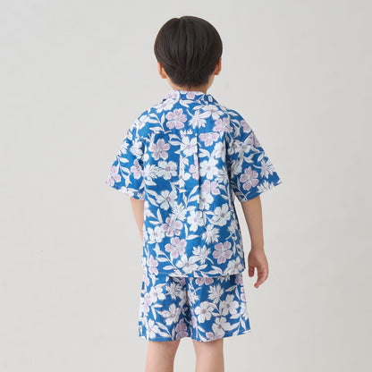 日本童裝 b・R# 襯衫短褲兩件套裝 100-140cm 男童款 夏季 TOPS PANTS