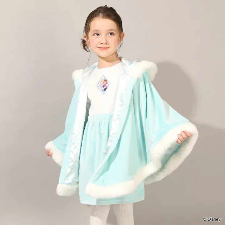 日本童裝 BDL x Disney 公主拼接連身裙 100-130cm 女童款 冬季 DRESSES