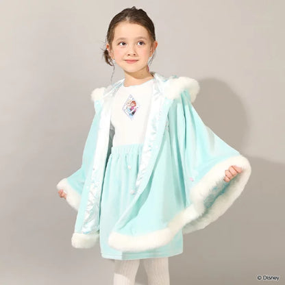 日本童裝 BDL x Disney 公主拼接連身裙 100-130cm 女童款 冬季 DRESSES