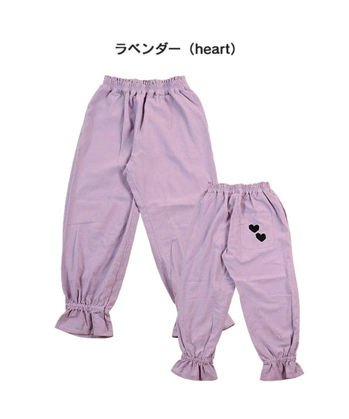 日本童裝 MARKEY’S 刺繡圖案口袋長褲 90-130cm 女童款 秋季 PANTS8