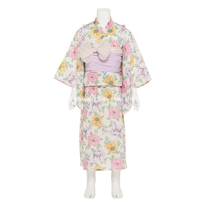 Japanese children's clothing pe#main Yukata Japanese Kimono 90-130cm Girls Summer Dresses Japanese Summer Festival Special 