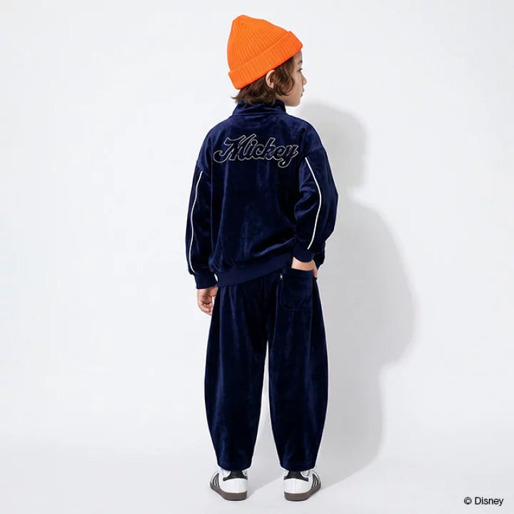 日本童裝 BDL x Disney 絲絨運動外套 80-140cm 男童款/女童款 秋季 OUTERWEAR 聖誕紅/新年紅