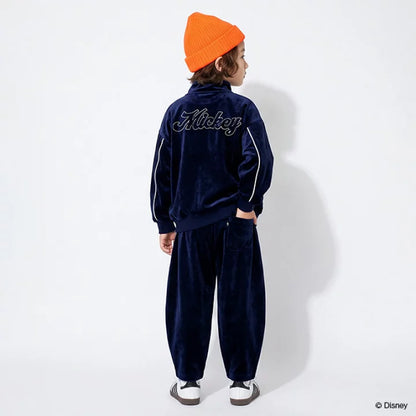 日本童裝 BDL x Disney 絲絨運動外套 80-140cm 男童款/女童款 秋季 OUTERWEAR 聖誕紅/新年紅