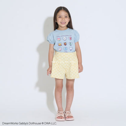 Japanese children's clothing Ly# mine x GABBY'S DOLLHOUSE printed top 100-130cm girls summer TOPS 