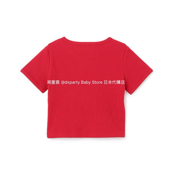 Lovetoxic Japanese children's clothing cropped top 140-160cm girls summer TOPS 