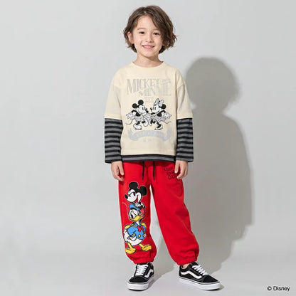 日本童裝 BDL x Disney 運動長褲 80-140cm 男童款/女童款 秋季 PANTS 聖誕紅/新年紅
