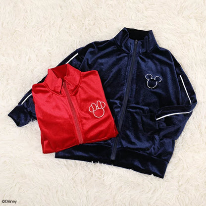 日本童裝 BDL x Disney 絲絨運動外套 80-140cm 男童款/女童款 秋季 OUTERWEAR 聖誕紅/新年紅