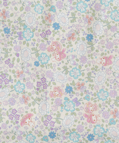 Japanese children's clothing panpantutu x Sanrio My Melody floral patchwork dress 80-140cm girls' summer dresses 