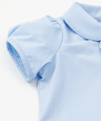 Japanese children's clothing panpantutu classic ruffle shirt 80-150cm girls summer TOPS interview / banquet / performance 