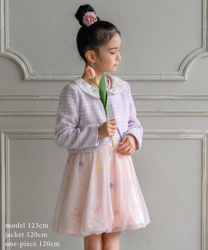 日本童裝 panpantutu 小香風粗呢外套 100-130cm 女童款 夏季 OUTERWEAR 面試/宴會/表演
