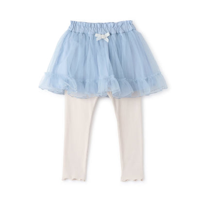 日本童裝 Ly# mine 蓬鬆薄紗裙連打底褲 100-140cm 女童款 冬季 SKIRTS PANTS