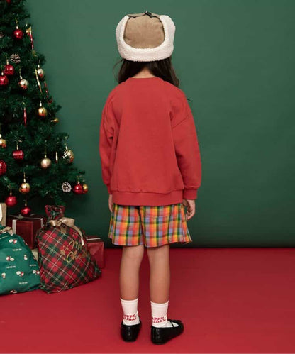 日本童裝 BREEZE 衛衣 80-140cm 男童款/女童款 冬季 Tops Christmas 聖誕快樂特輯 聖誕服裝/飾物配件 聖誕紅/新年紅