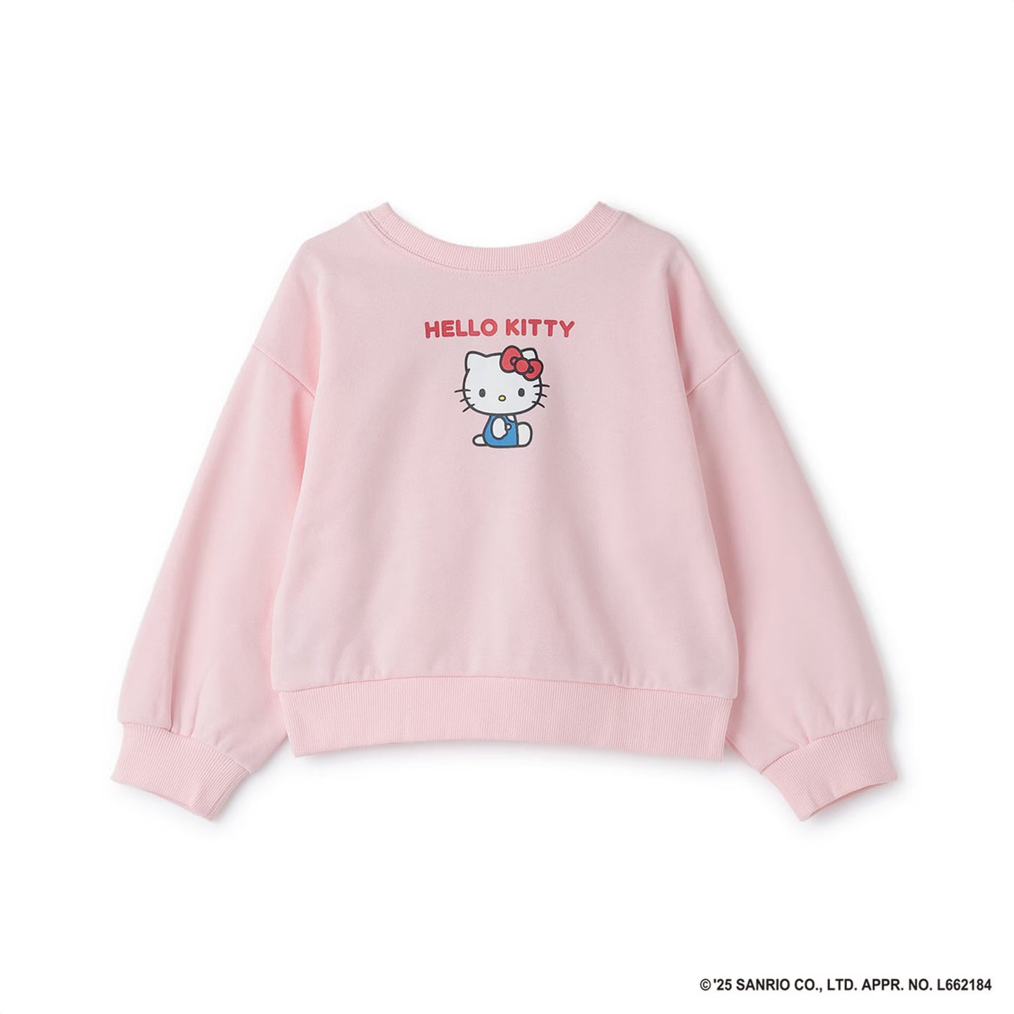 日本童裝 Ly# mine x Sanrio 速乾系列 2Way 前後兩著 Hello Kitty 3D絲帶衛衣 100-140cm 女童款 冬季 TOPS