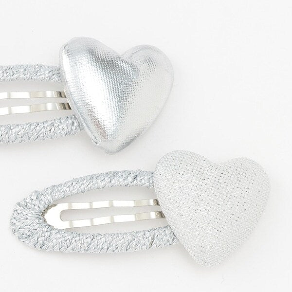 日本直送 Lycee mine 閃亮心形髮夾2件套 手飾/髮飾系列