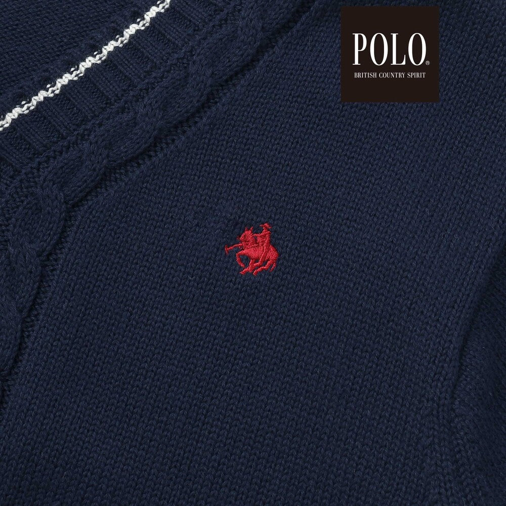 日本童裝  SLAP SLIP x POLO BCS 針織外套 80-130cm 男童款 秋季 OUTERWEAR 面試/宴會/表演