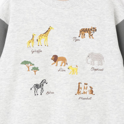 日本童裝 pe#main 動物刺繡衛衣 80-120cm 男童款 冬季 TOPS