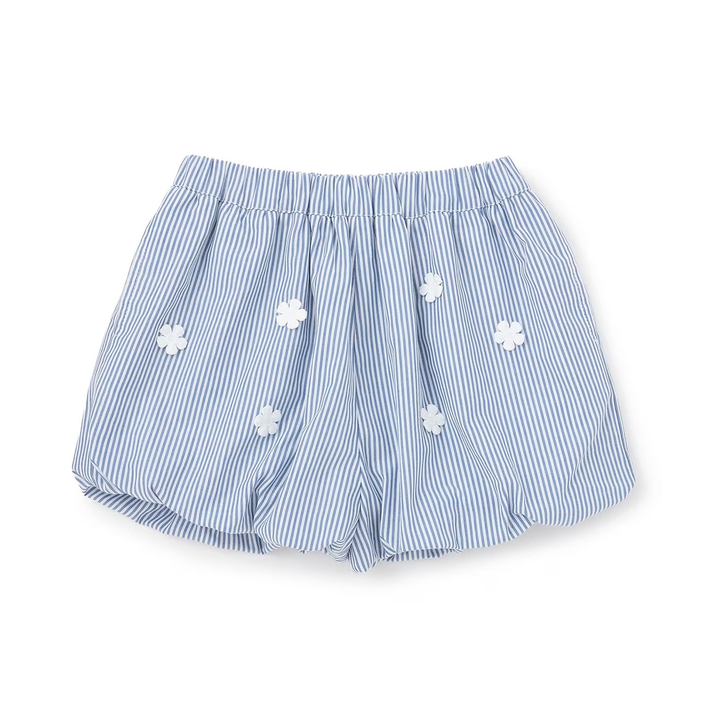 日本童裝 pe#main 泡泡繡花短褲 80-130cm 女童款 夏季 PANTS