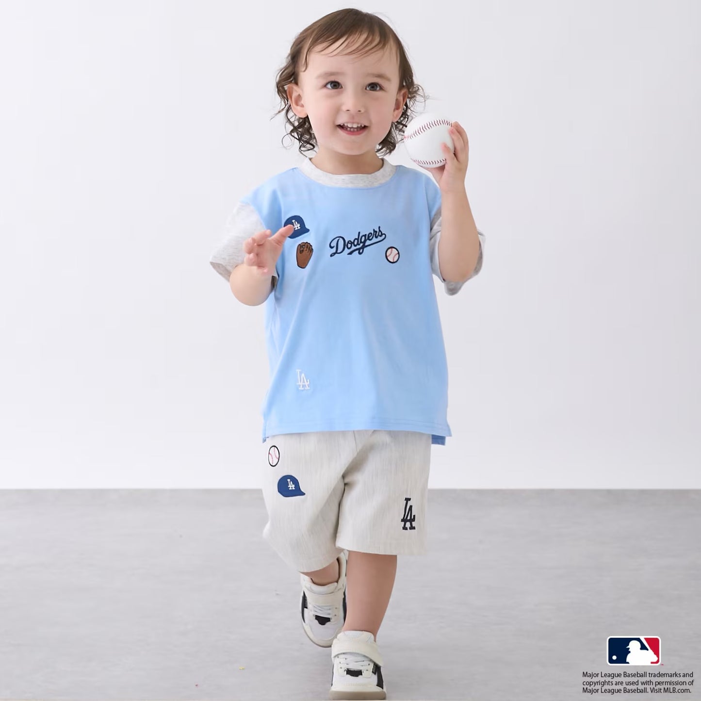 日本童裝 pe#main x 【MLB】運動短褲 80-130cm 男童款/女童款 夏季 PANTS