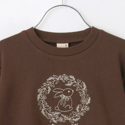 日本童裝 pe#main 印花衛衣 80-130cm 女童款 冬季 TOPS 聖誕紅/新年紅