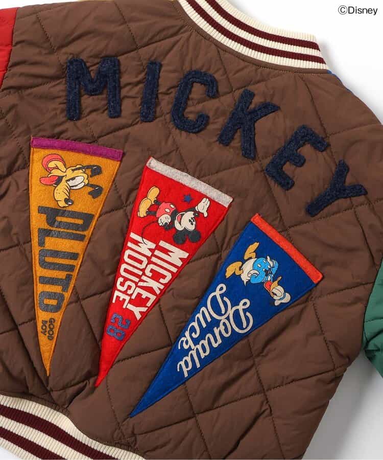 日本童裝 F.O.KIDS x Disney 拼布絎縫夾棉棒球外套 80-150cm 男童款/女童款 秋冬季 (適合初秋、香港平均溫度、寒冷天氣）OUTERWEAR  其他品牌童裝