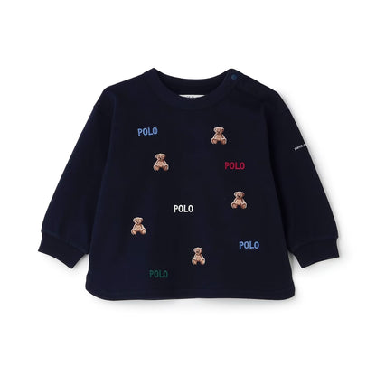 日本童裝 pe#main x【POLO BCS】小熊刺繡上衣 80-130cm 男童款 秋季 TOPS