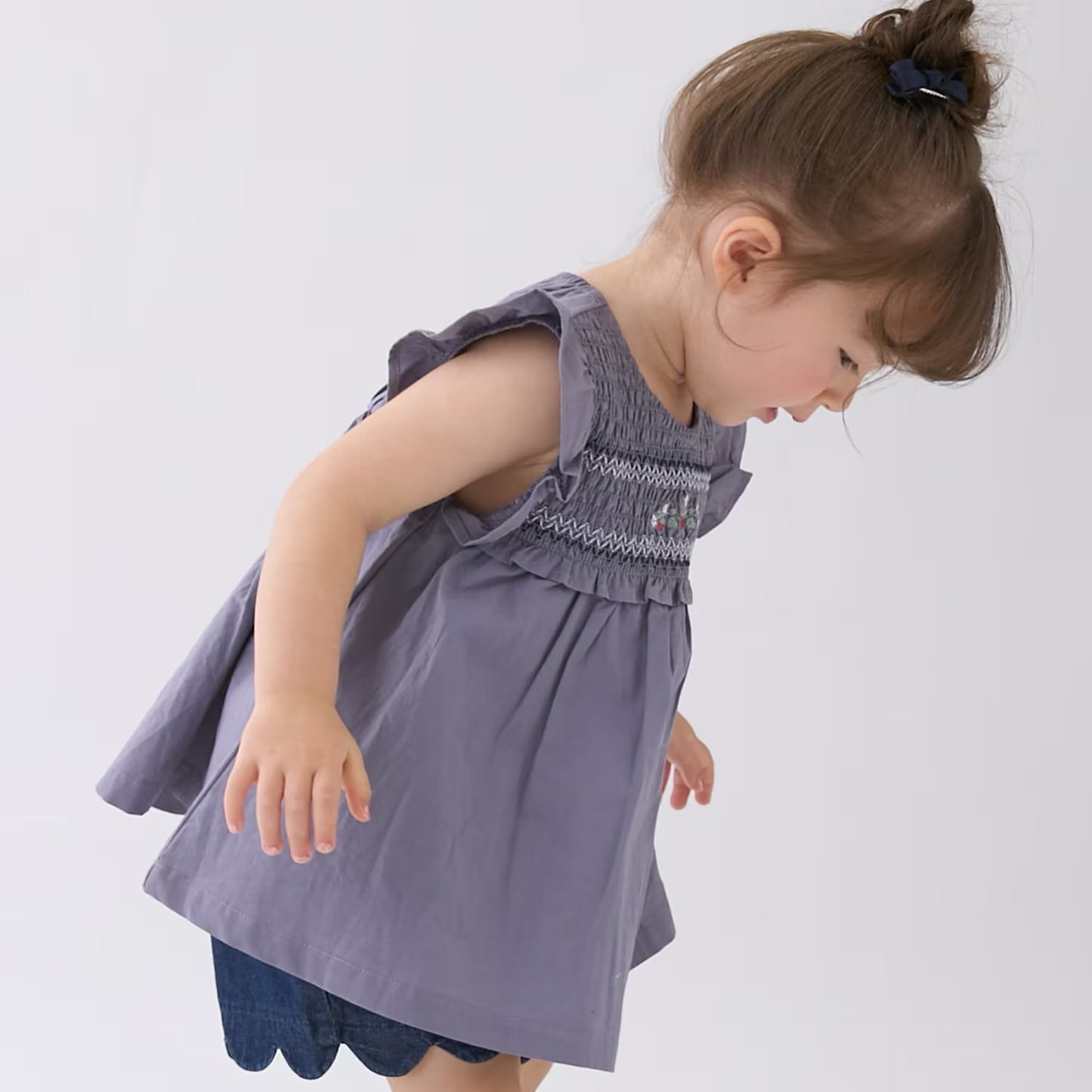 日本童裝 pe#main 士多啤梨刺繡上衣 80-130cm 女童款 夏季 TOPS