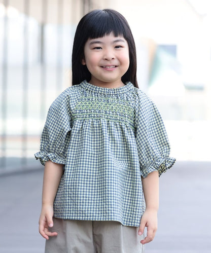 日本童裝 BEAMS mini 打纜上衣 90-140cm 女童款 夏季 TOPS