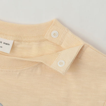 日本童裝 pe#main 野生動物園刺繡短袖上衣 80-130cm 男童款 初生嬰兒 夏季 TOPS