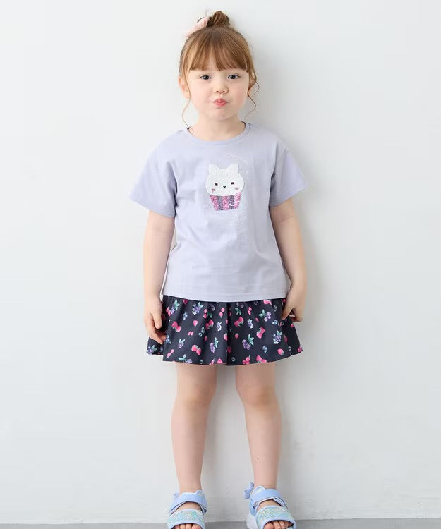 日本童裝 aF#a325 水果印花裙褲 100-150cm 女童款 夏季 PANTS