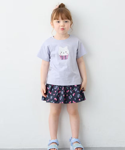 日本童裝 aF#a325 水果印花裙褲 100-150cm 女童款 夏季 PANTS